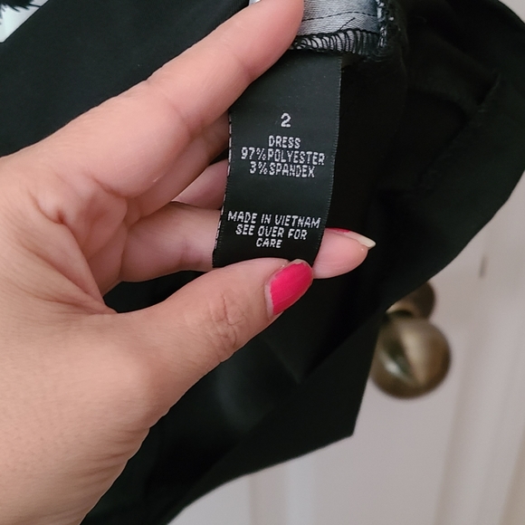 AB Studio Black and White Sheath Dress - Picture 3 of 5